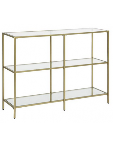 Reol i metal og glas H73 x B100 cm -...