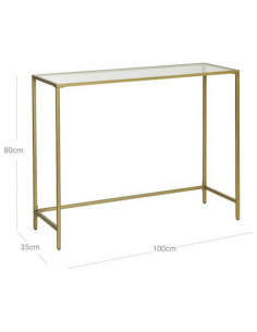 Konsolbord i metal og glas... 2