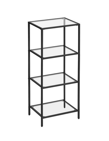 Reol i metal og glas H95 x B40 cm -...