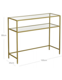 Konsolbord i metal og glas... 2