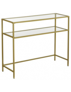 Konsolbord i metal og glas...