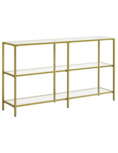 Konsolbord i metal og glas...