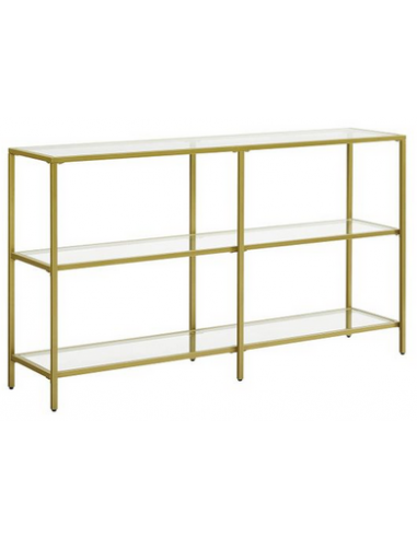 Konsolbord i metal og glas 130 x 30...