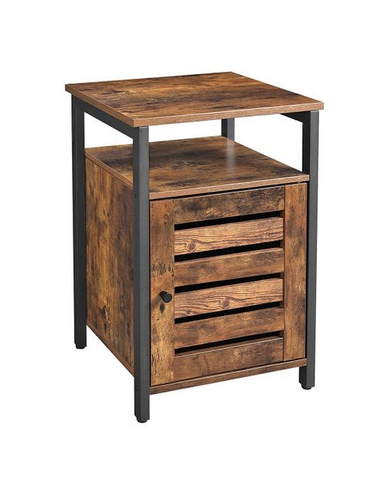 Sengebord i metal og møbelplade H60 x...