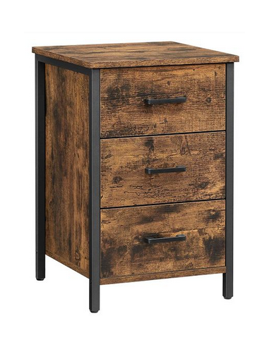 Sengebord i metal og møbelplade H60 x...