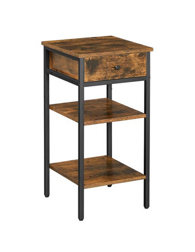 Sengebord i metal og møbelplade H70 x...