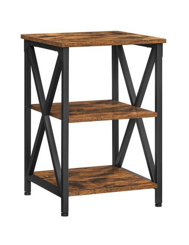 Sengebord i metal og møbelplade H60 x...