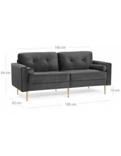 3-personer sofa i velour... 2
