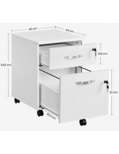 Skuffesektion i mdf H54,5 x... 2