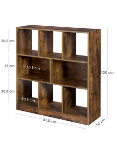 Reol i møbelplade H100 x... 2