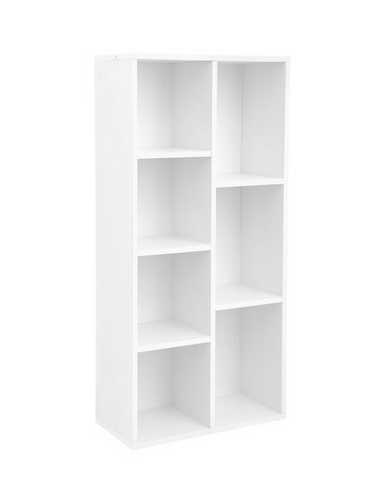 Reol i møbelplade H106 x B50 cm - Hvid