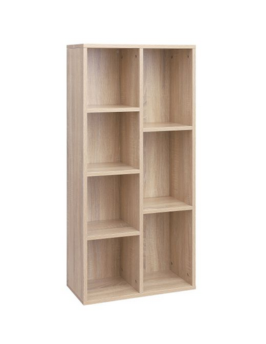 Reol i møbelplade H106 x B50 cm - Natur