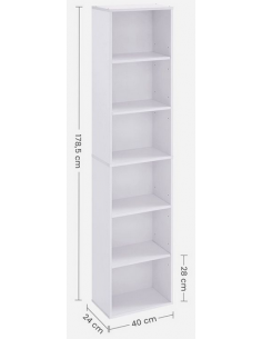 Reol i møbelplade H178,5 x... 2