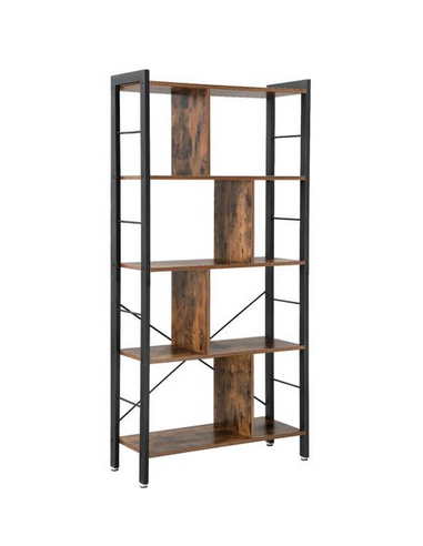 Bogreol i metal og møbelplade H154,4...