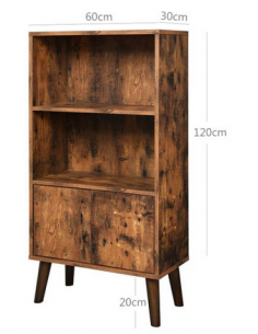 Reol i træ og møbelplade... 2