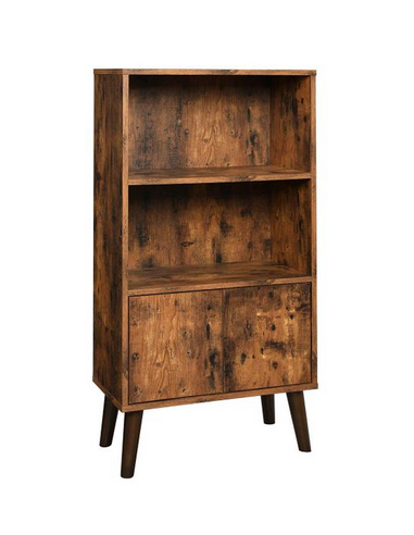 Reol i træ og møbelplade H120 x B60...