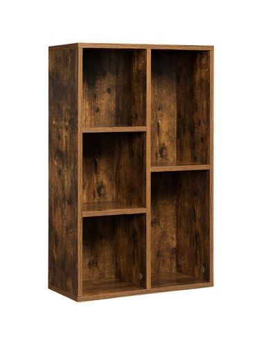 Reol i møbelplade H80 x B50 cm - Brun