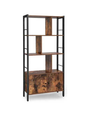 Reol i metal og møbelplade H154,5 x...