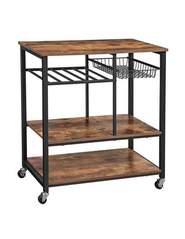 Rullevogn i metal og møbelplade H86,5...