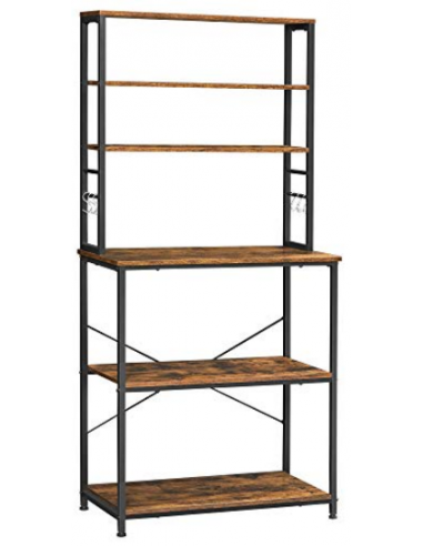 Køkkenreol i metal og møbelplade H167...