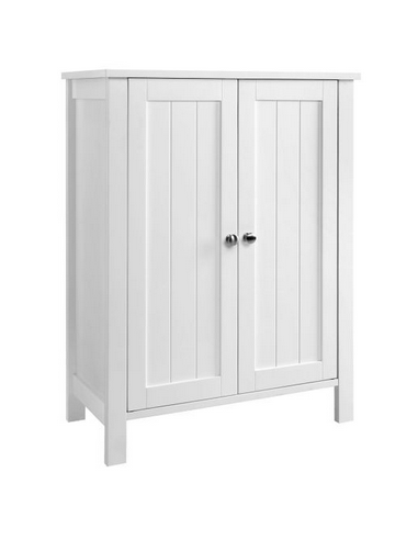 Skab i mdf H80 x B60 x D30 cm - Hvid