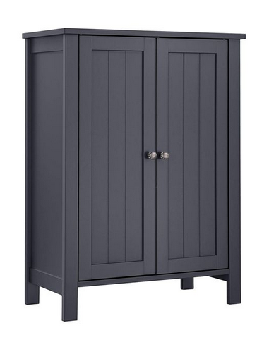 Skab i mdf H80 x B60 x D30 cm - Grå