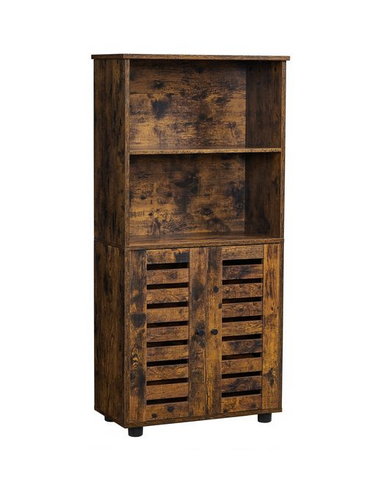 Reol i møbelplade H125 x B60 cm - Brun