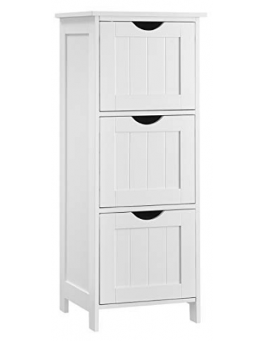 Kommode i mdf H81 x B32 x D30 cm - Hvid