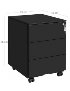 Skuffesektion i metal H55 x... 2