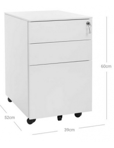 Skuffesektion i metal H60 x... 2