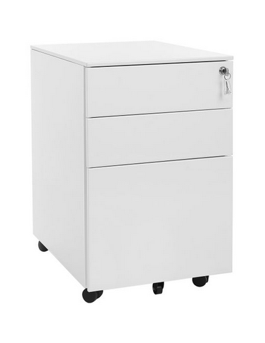 Skuffesektion i metal H60 x B39 cm -...