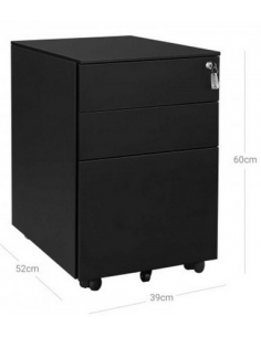 Skuffesektion i metal H60 x... 2