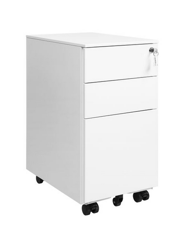 Skuffesektion i metal H60 x B30 cm -...