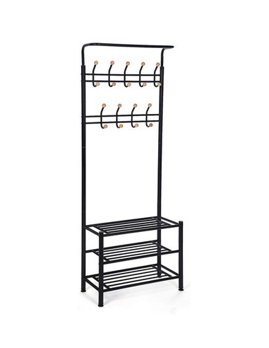 Garderobe stativ i metal H187 x B68,8...