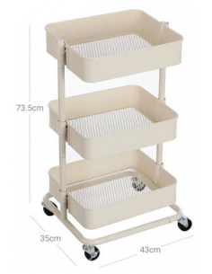 Rullevogn i metal H73,5 x... 2