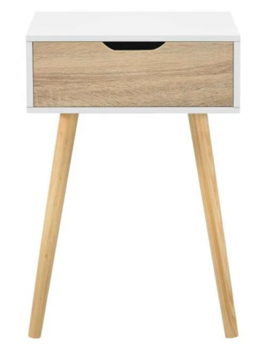 Sengebord i træ og møbelplade H60 x...