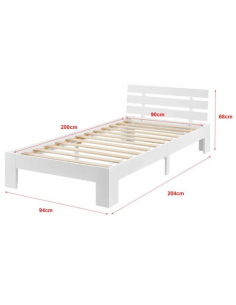 Sengeramme med gavl i... 2