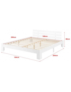 Sengeramme med gavl i... 2