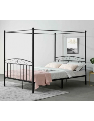 Himmelseng med gavl i stål 208 x 183...