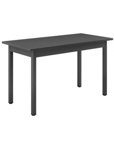 Spisebord i stål og mdf H75 x B120 x...