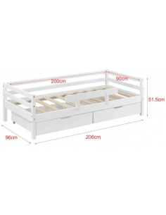 Børneseng med side og bund... 2