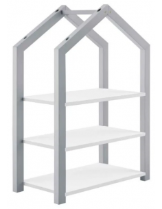 Bogreol i fyrretræ og mdf...