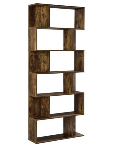 Reol i møbelplade H192 x B80 cm - Brun