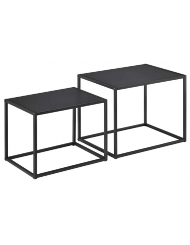 Sæt med 2 sofaborde i metal H30 - 35...