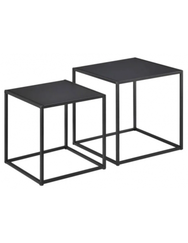 Sæt med 2 sofaborde i metal H35 - 40...