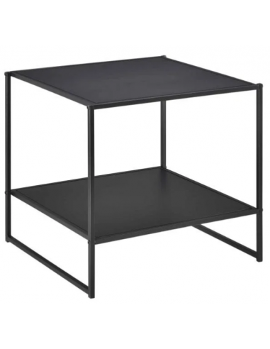 Sengebord i metal H51 x B53 cm - Sort