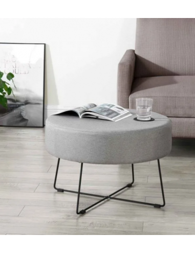 Sofabord i polyester og metal H40 x...