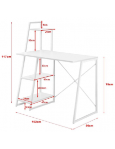 Skrivebord i metal og... 2