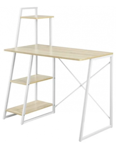 Skrivebord i metal og møbelplade 102...