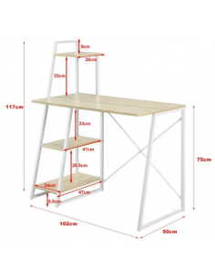 Skrivebord i metal og... 2